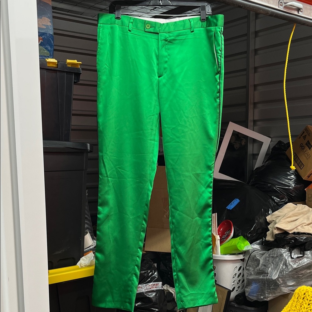 Vibrant Green Men's Chinos